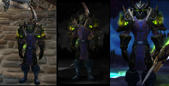 Dark ranger hunter transmog theme in World of Warcraft