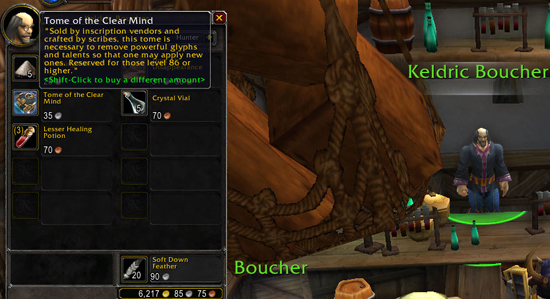 From where to buy “Tome of the Clear Mind” in World of Warcraft Mists of Pandaria